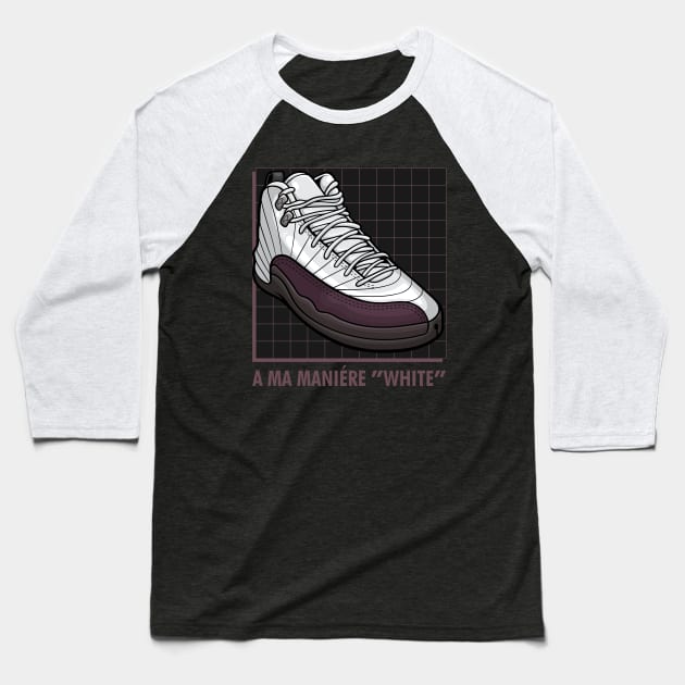 AJ 12 Retro A Ma Maniere Sneaker Baseball T-Shirt by milatees